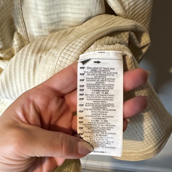 5.11 Tactical Men's Cream and Gray Zip-Up Sweater - Picture 6 of 6